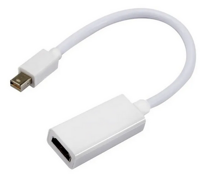 Adaptador de Video Mini DisplayPort - HDMI (M-H), Color Blanco, GIGATECH ADP/200