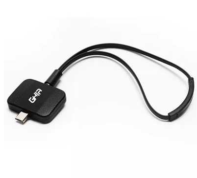 Sintonizador de TV | Modelo GAC-110 | Interfaz Micro USB 2.0 | Compatible con Dispositivos Móviles C/S.O. Android 4.1 o Superior | C/2 Antenas (Tipo Pulsera / Largo Alcance con Iman | GHIA GAC-110