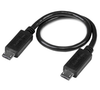 Cable Micro USB - Micro USB (M- M), Color Negro, Longitud 0.2 Metros, STARTECH UUSBHAUB6LA