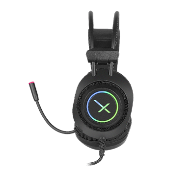 Audífonos con Micrófono Gamer Modelo XZ2015, Alámbrico 3.5mm, Iluminación LED (USB), Color Negro, XZEAL XZHD2015B