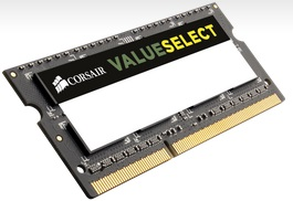 Memoria RAM DDR3, PC3-10600, Capacidad 4GB, Frecuencia 1333MHz, SO-DIMM, CORSAIR CMSO4GX3M1A1333C9