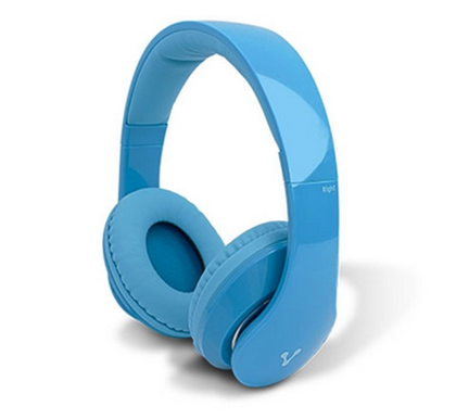 Audífonos Con Micrófono, Alámbricos (3.5 mm), Color Azul, Longitud del Cable 1.2 Metros, VORAGO HP-204-BL