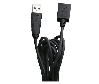 Cable Extensión USB - USB (M-H), Longitud 1.5 Metros, Color Negro, VORAGO CAB-101