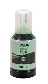 Botella de Tinta Original T534, Color Negro, Capacidad 140ml, Rendimiento Aprox. 11,000 Páginas, EPSON T534120-AL
