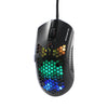 Ratón (Mouse) Gamer Phantom, Alámbirco (USB), Iluminación RGB, Longitud del Cable 1.8 Metros, PAW 3325, Color Negro, NACEB NA-0954