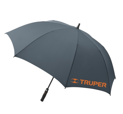 Paraguas de 130cm, Extensión de fibra de vidrio, incluye fuda con asa, Truper PARAG-130