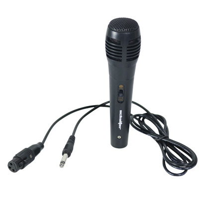 Micrófono Profesional, Alámbrico (6.3mm), Longitud del Cable 2 Metros, Color Negro, SCHALTER S-ONEMIC