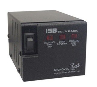 Regulador de Voltaje Modelo MicroVolt, 1200VA / 600W, Regulación 102 - 140V, Salida 120V, 4 Contactos, ISB DN-21-122