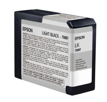Cartucho de Tinta Gris, Light Black, 80ml, para Stylus Pro 3800, EPSON T580700