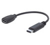 Adaptador MicroUSB - USB-C (M-H), Color Negro, 0.1 Metros, MANHATTAN 353335
