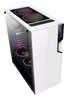 Gabinete Gamer Modelo XZ130, ATX, Panel Lateral de Cristal Templado, 3 Ventiladores Incluidos, RGB Seleccionables, No Incluye Fuente de Poder, XZEAL XZCGB06W