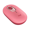 Ratón (Mouse) Modelo POP, Inalámbrico (Bluetooth), 4 Botones, Ambidiestro, Heartbreaker, Función Emojis Personalizable, Color Rosa Coral, LOGITECH 910-006551