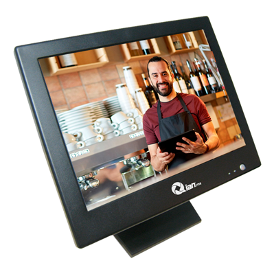 Monitor Touch 15" LCD, P/Punto de Venta, VGA, Color Negro, Resolución Máx. 1024 x 768, QIAN QMT151701