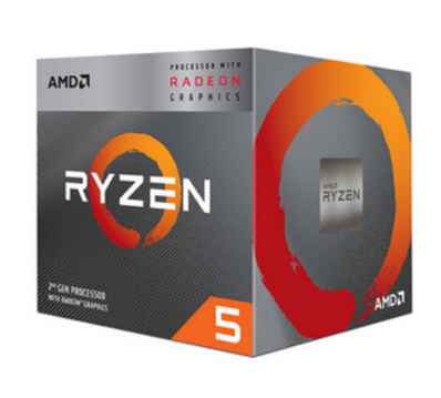 Procesador (CPU) Ryzen 5 3400G, 3.7 GHz (hasta 4.2 GHz), gráficos Radeon RX Vega 11, Socket AM4, Quad-Core, 65W, AMD YD340GC5FHBOX
