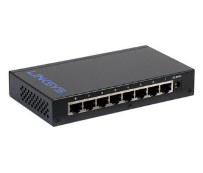 Switch de Escritorio, 8 Puertos RJ45 10/100/1000Mbps, No Administrable, Plug and Play, Chasis Metálico, LINKSYS SE3008