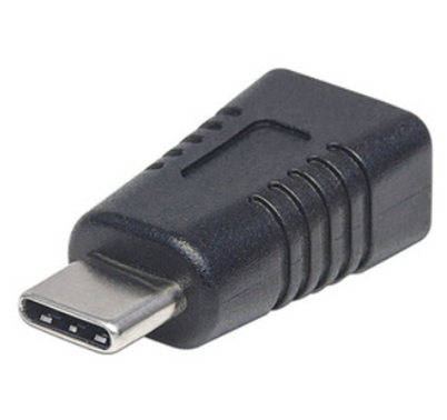 Adaptador USB-C - Mini USB (M-H), Color Negro, MANHATTAN 354660