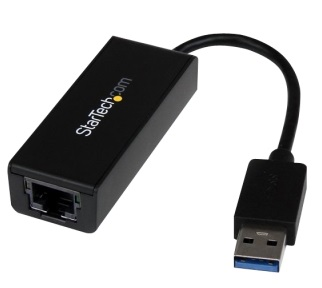 Adaptador USB - Ethernet, 10/100/1000 Mbps, Color Negro, STARTECH USB31000S