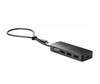 Adaptador USB-C - HDMI x1 / VGA x1 / USB x2 (M-H), Modelo Travel Hub G2, Color Negro, HP 7PJ38AA