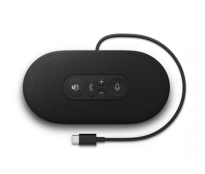 Bocina (Speakerphone) Modern Alámbrica USB-C, para Empresas, con Altavoz Manos Libres, Color Negro, MICROSOFT 8L2-00001