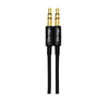 Cable de Audio 3.5 mm - 3.5 mm (M-M), Longitud 1 Metro, VORAGO CAB-115-BK