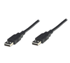 Cable de Datos USB 2.0 (Macho-Macho), 1.8m, Color negro, MANHATTAN 306089