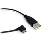Cable Micro USB - USB (M- M), Color Negro, Longitud 0.9 Metros, En "L", STARTECH UUSBHAUB3RA