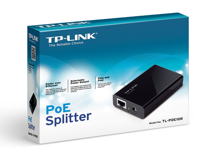 Splitter PoE, 2 Puertos Ethernet 10/100/1000Mbps, TP-LINK TL-POE10R