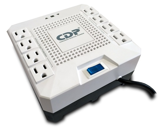 Regulador de Voltaje Modelo AVR1808, 1800VA / 1000W, Regulación 90 - 144V, Salida 108 - 132V, 8 Contactos, CDP R-AVR1808