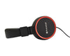 Audífonos Con Micrófono, Conexión 3.5 mm, Color Negro / Rojo, Longitud del Cable 1.2 Metros, NACEB NA-0310R