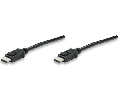 Cable de Video DisplayPort - DisplayPort (M-M), Blindado, Longitud 1.8 Metros, MANHATTAN 307116