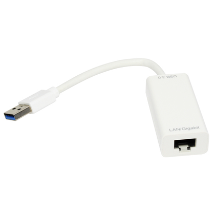 Adaptador de Red USB - Ethernet, 10/100/1000 Mbps, Color Blanco, USB 3.0, XCASE USB3GIGETHE