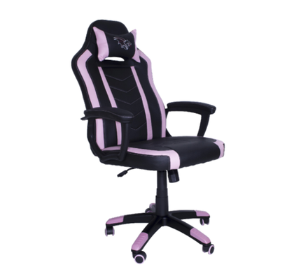 Silla Gamer Chaser, Reposa Brazos, Soporte Cervical y Lumbar, Color Rosa, Max. 110 Kg, CHASER CH-FIREPINK