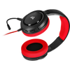 Audífonos con Micrófono Gamer HS35 Stereo, Alámbrico 3.5mm, Longitud del Cable 1.1 Metros, Color Negro / Rojo, CORSAIR CA-9011198-NA