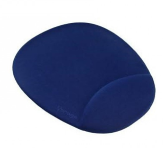MousePad C/ Descansa Muñecas de Gel, Color Azul, VORAGO MP-100-BL