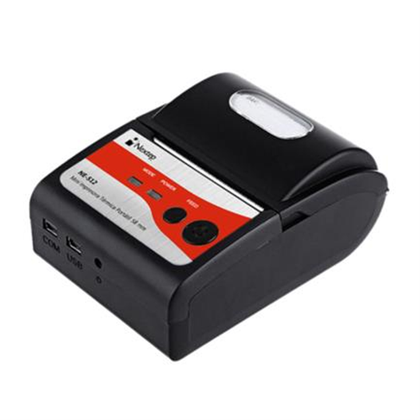 Mini Impresora Térmica Portátil, USB, Bluetooth 2.0, RS232, Color Negro, NEXTEP NE-512