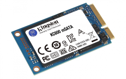 Unidad de Estado Sólido (SSD) KC600, 512GB, SATA III, mSATA NAND 3D TLC, KINGSTON SKC600MS/512G