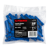 Taquete de Plástico 3/8" FIERO, Color Azul, Bolsa con 50 Piezas, TRUPER TAQ-3/8P