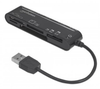 Lector y Grabador Externo de Tarjetas, USB 2.0, 79 en 1, Longitud del Cable 0.11 Metros, MANHATTAN 101998
