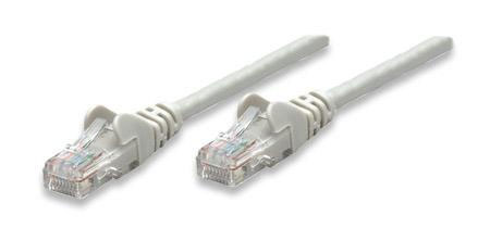 Cable de Red (Patch Cord), Cat 5E, RJ45 - RJ45 (M-M), 2.0 Metros, Color Gris, INTELLINET 318976