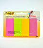 Banderitas Adhesivas (Post-it), Colores Ultra, 1/2 x 2", C/ 4 Blocks C/ 50 Separadores C/U, 3M 671-4AU