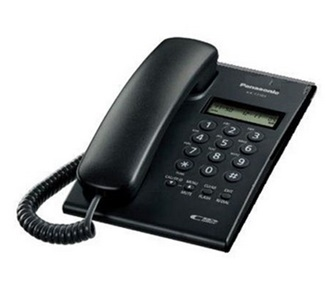 Teléfono Alámbrico C/ Identificador de Llamadas, Pantalla LCD, Unilinea, Color Negro, PANASONIC KX-T7703X-B