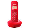 Teléfono Inalámbrico DECT C/ Identificador de Llamadas, Altavoz, Pantalla de 1.4", Color Rojo, PANASONIC KX-TGB210MER
