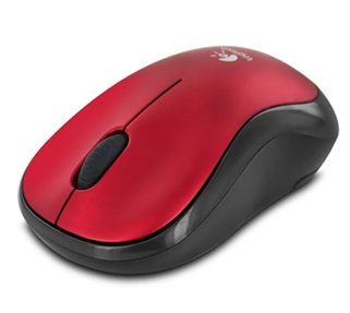 Ratón (Mouse) Óptico Modelo M185, Inalámbrico (USB), Hasta 1000 DPI, Color Rojo / Negro, LOGITECH 910-003635