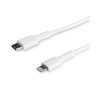 Cable de Datos USB-C - Lightning (M-M), Longitud 1.0 Metros, Color Blanco, Certificado MFi de Apple, STARTECH RUSBCLTMM1MW
