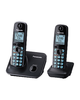 Teléfono Inalámbrico DECT C/ Identificador de Llamadas, C/Auricular Adicional, Pantalla de 1.8", Color Negro, PANASONIC KX-TG4112MEB