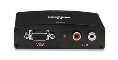 Adaptador de Video VGA - HDMI, C/ Audio RCA, MANHATTAN 177351