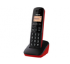 Teléfono Inalámbrico DECT, Identificador de Llamadas, Pantalla LCD 1.4", 50 Números en Memoria, Color Negro / Rojo, PANASONIC KX-TGB310MER