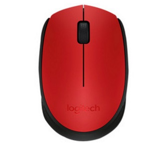 Ratón (Mouse) Óptico Modelo M170, Inalámbrico (USB), Hasta 1000 DPI, Color Rojo / Negro, LOGITECH 910-004941