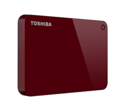 Disco Duro Externo Portátil Canvio Advance, Capacidad 1TB (1,000GB), USB 3.0, Color Rojo, TOSHIBA HDTC910XR3AA