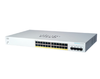 Switch Gigabit Ethernet CBS220, 24 Puertos PoE 10/100/1000 + 4 Puertos SFP, 56Gbit/s, 8.000 Entradas, Gestionado, CISCO CBS220-24P-4G-NA